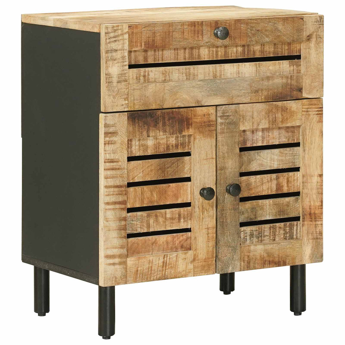 vidaXL Bedside Table Natural 50 x 33 x 60 cm Solid Mango Wood 2