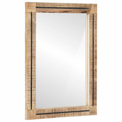 vidaXL Mirror Wall-mounted Brown and Black 70 x 50 x 3 cm Glass 2