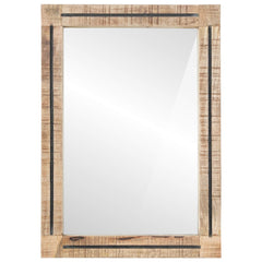 vidaXL Mirror Wall-mounted Brown and Black 70 x 50 x 3 cm Glass 3