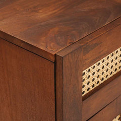 vidaXL Bedside Tables with Drawer 50 x 33 x 60 cm Solid Mango Wood 6