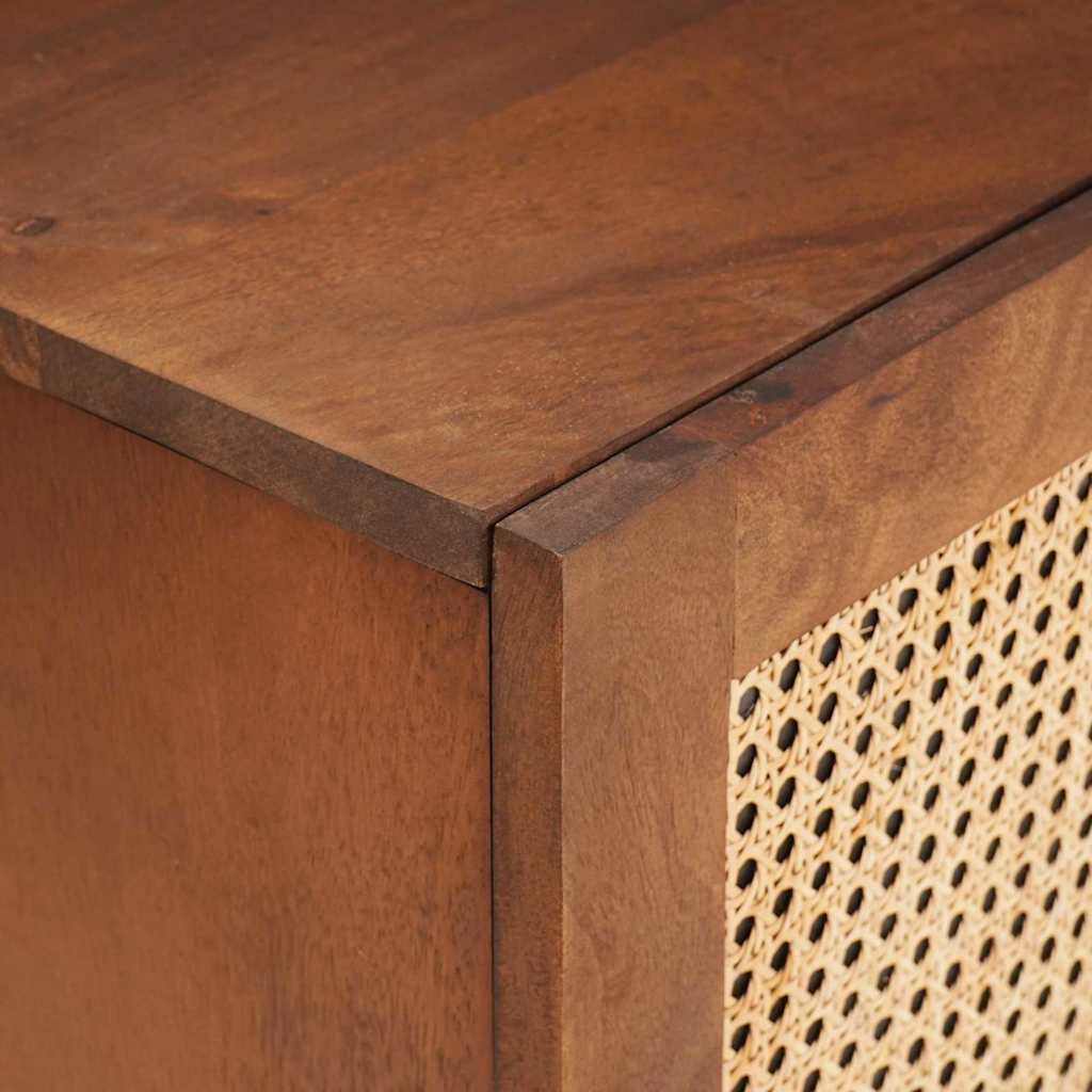 vidaXL TV Cabinet Brown 105 x 33.5 x 46 cm Solid Mango Wood 6