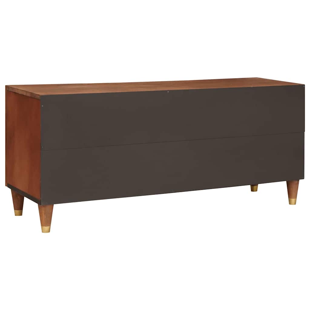 vidaXL TV Cabinet Brown 105 x 33.5 x 46 cm Solid Mango Wood 5