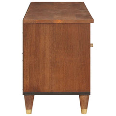 vidaXL TV Cabinet Brown 100 x 33.5 x 46 cm Solid Mango Wood 4
