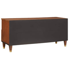 vidaXL TV Cabinet with Shelf Brown 100 x 33.5 x 46 cm Solid Mango Wood 5