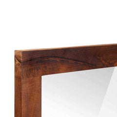 vidaXL Mirror Rectangular Brown and Silver 50 x 2.5 x 70 cm 4