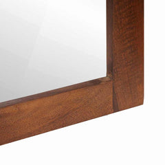 vidaXL Mirror Rectangular Brown and Silver 50 x 2.5 x 70 cm 5