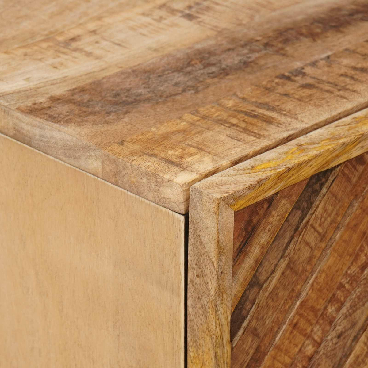 vidaXL Bedside Table Brown 40 x 33.5 x 46 cm Solid Mango Wood 6