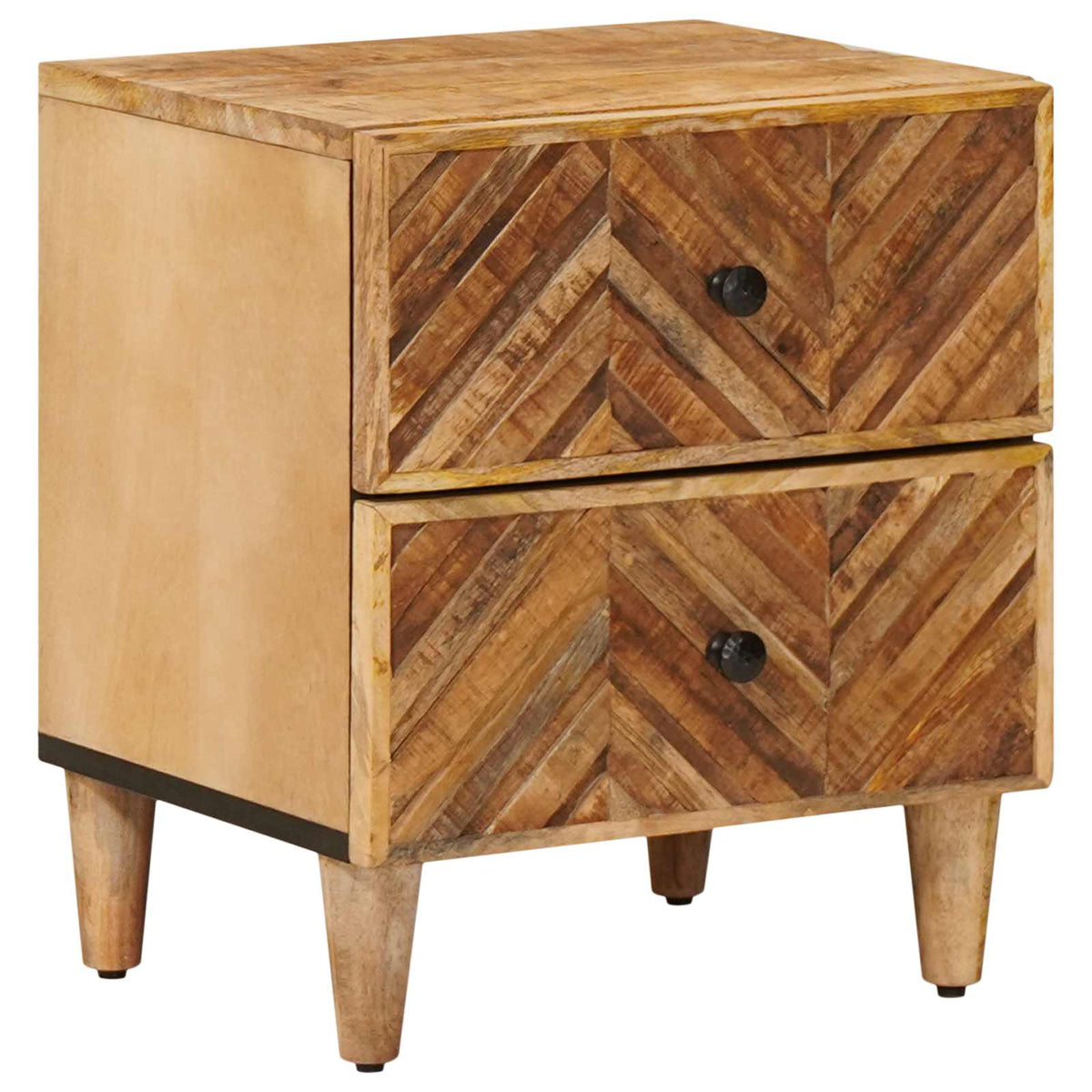 vidaXL Bedside Table Brown 40 x 33.5 x 46 cm Solid Mango Wood 1