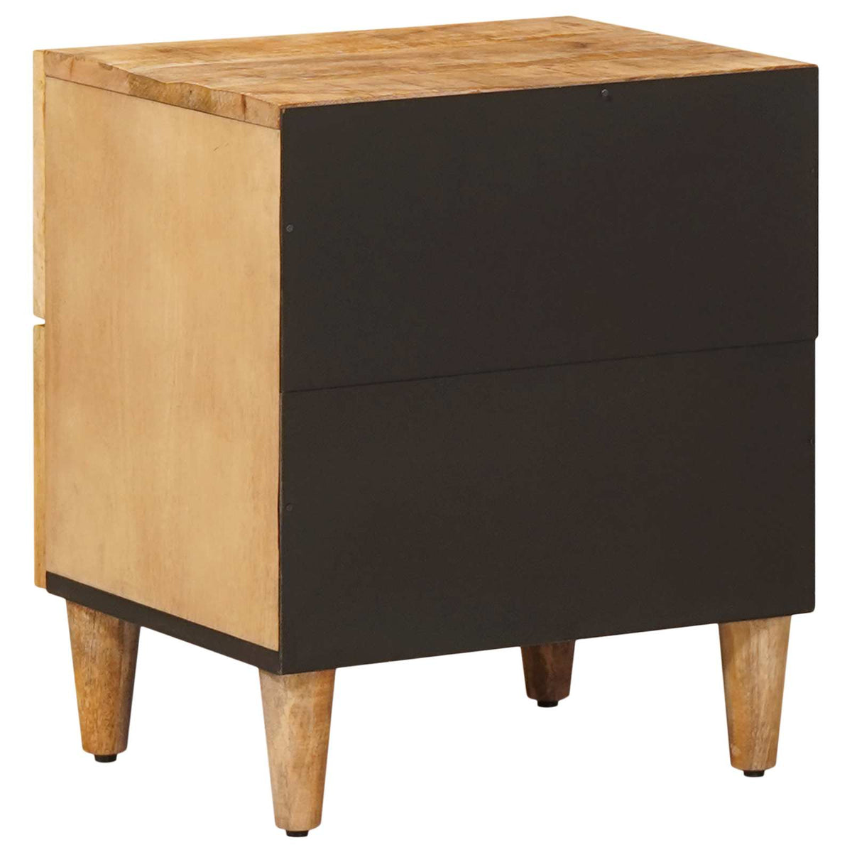vidaXL Bedside Table 2 pcs Brown 40 x 33.5 x 46 cm Solid Mango Wood 5