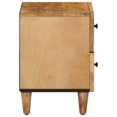 vidaXL Bedside Table 2 pcs Brown 40 x 33.5 x 46 cm Solid Mango Wood 4