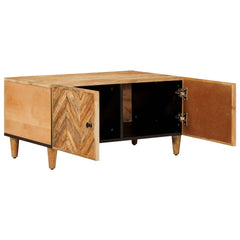 vidaXL Coffee Table Brown 80 x 50 x 40 cm Solid Mango Wood 2