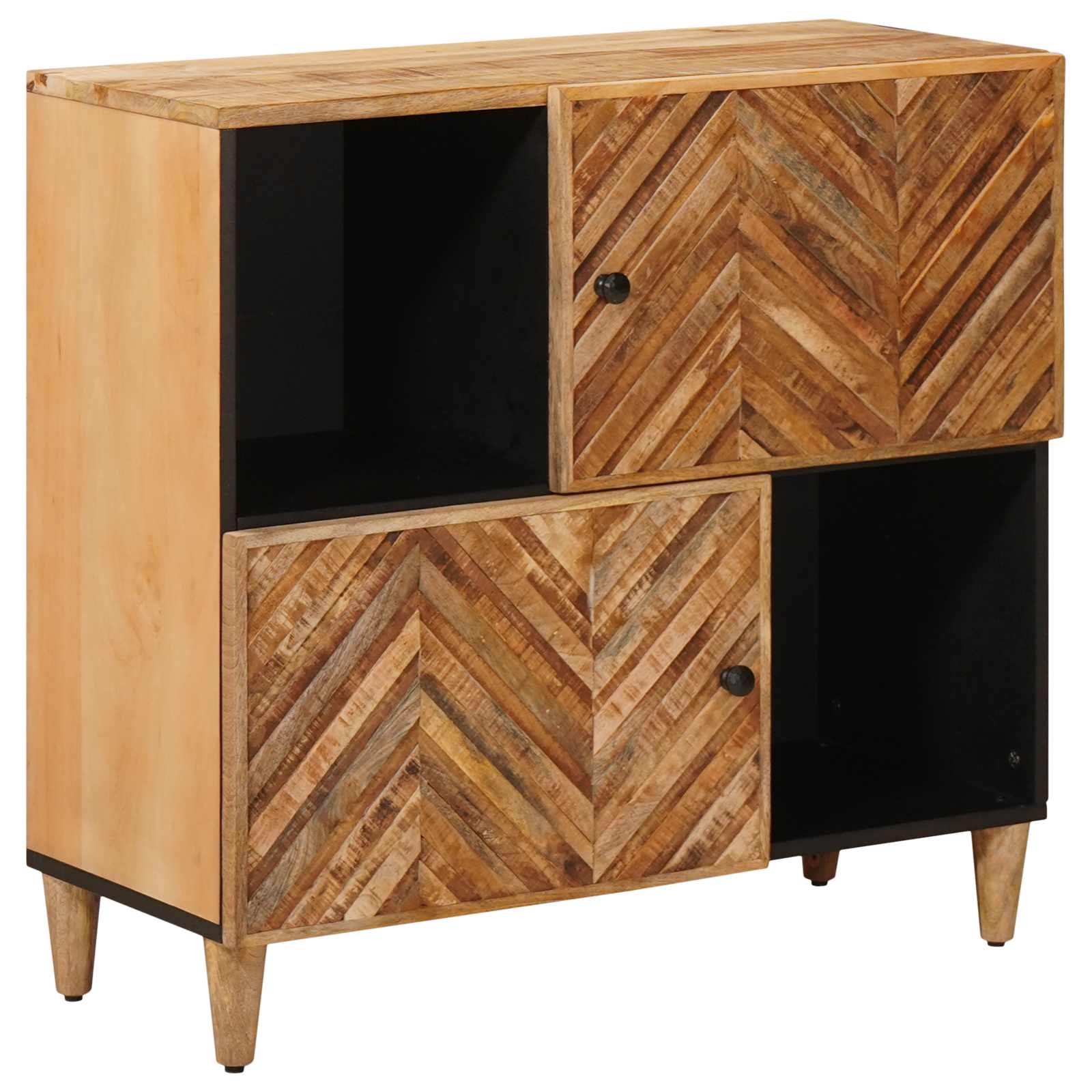 vidaXL Storage Cabinets Brown 80 x 33.5 x 75 cm Solid Mango Wood 1
