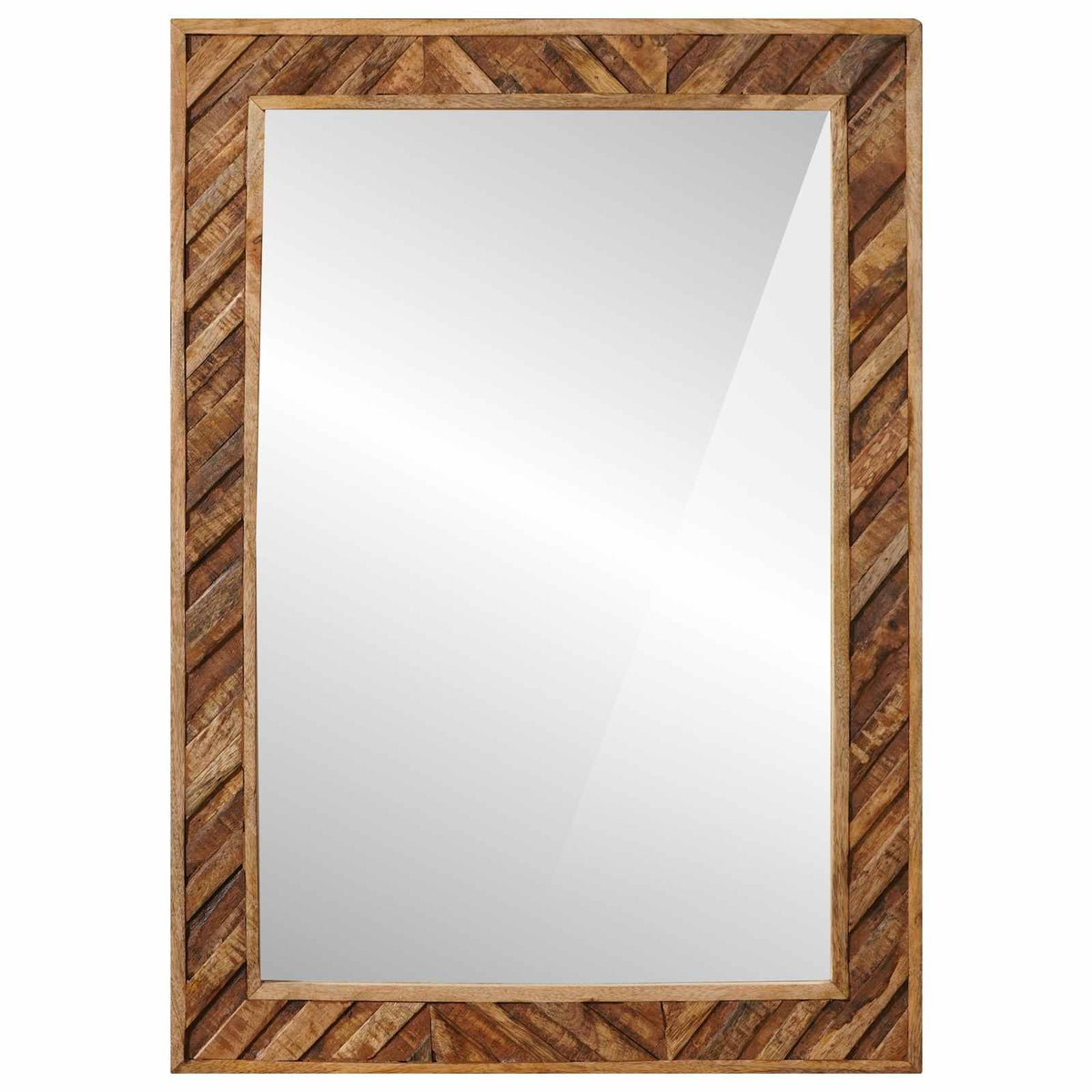 vidaXL Mirror Brown 70 x 50 x 2.5 cm Glass 2