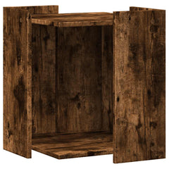 vidaXL Cat Litter Box Enclosure Smoked Oak 42 x 42 x 51 cm 2