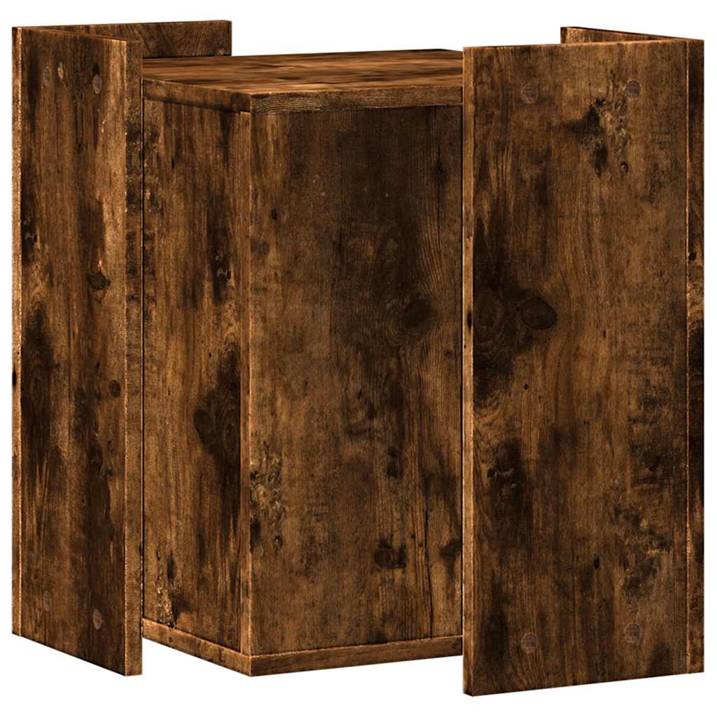 vidaXL Cat Litter Box Enclosure Smoked Oak 42 x 42 x 51 cm 5