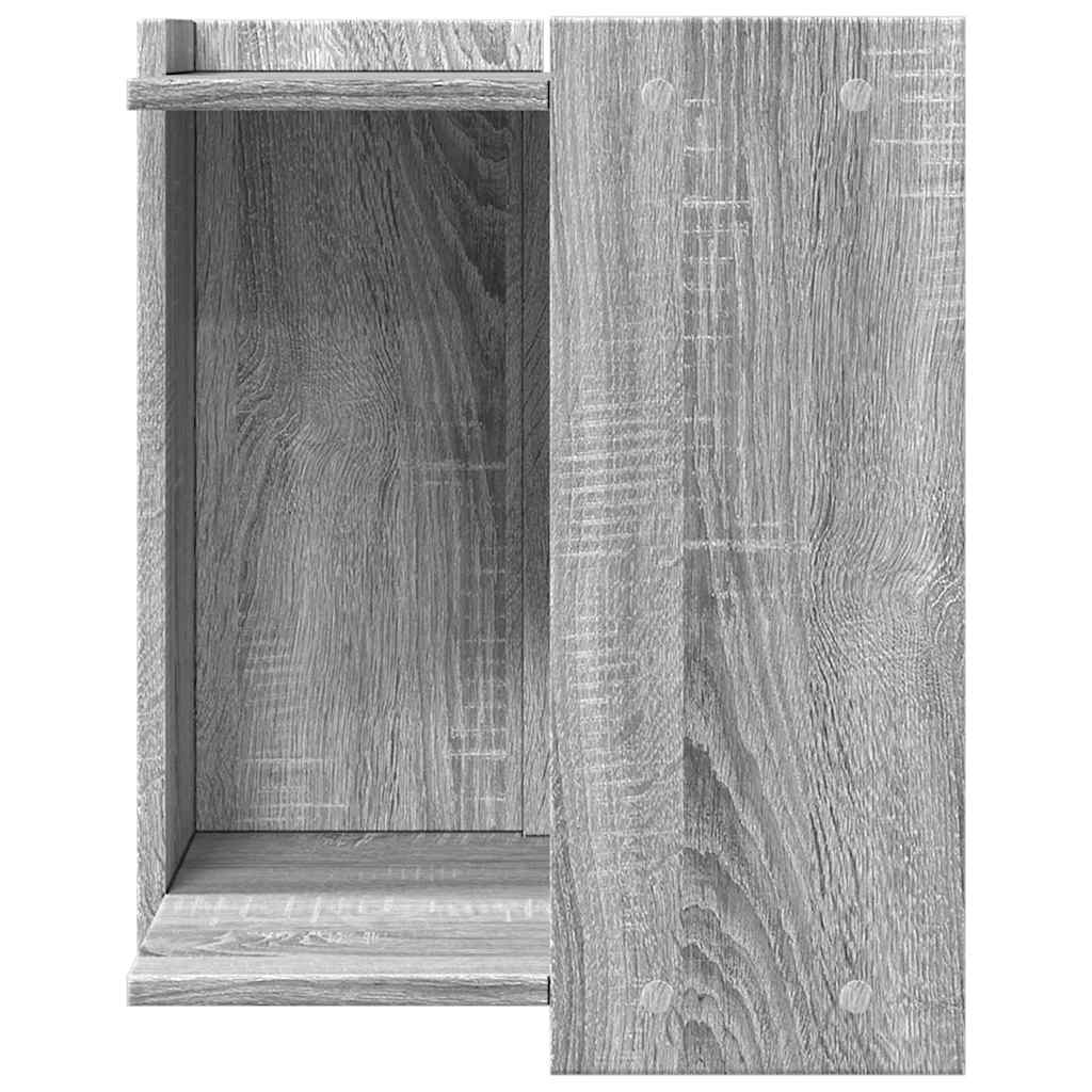 vidaXL Cat Litter Box Enclosure Grey Sonoma 42 x 42 x 51 cm 3
