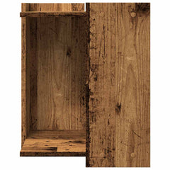 vidaXL Cat Litter Box Enclosure Old Wood 42 x 42 x 51 cm 4