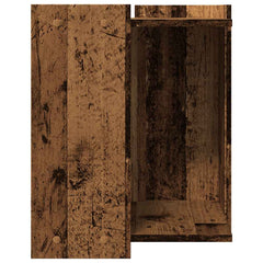vidaXL Cat Litter Box Enclosure Old Wood 42 x 42 x 51 cm 6