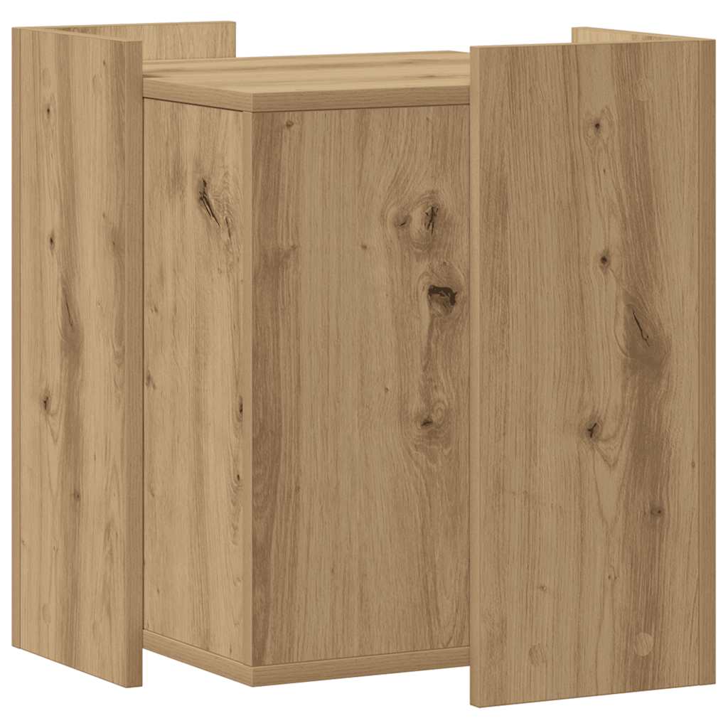 vidaXL Cat Litter Box Enclosure Artisan Oak 42 x 42 x 51 cm 5