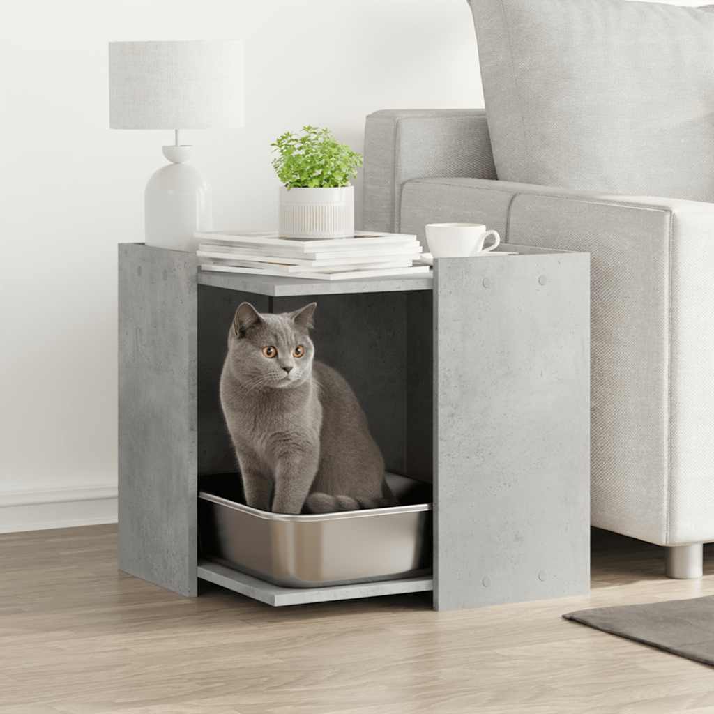 vidaXL Cat Litter Box Enclosure Engineered Wood