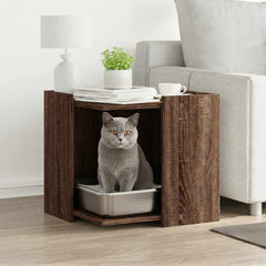 vidaXL Cat Litter Box Enclosure Engineered Wood