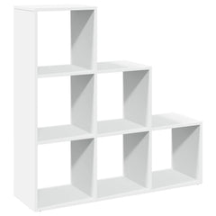 vidaXL Room Divider Bookcase 3-Tier White 99x29x99 cm Engineered Wood 2