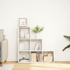 vidaXL Room Divider Bookcase 3-Tier White 99x29x99 cm Engineered Wood 3