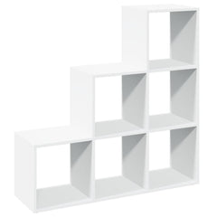 vidaXL Room Divider Bookcase 3-Tier White 99x29x99 cm Engineered Wood 6
