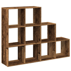 Room Divider Bookcase 3-Tier 137.5x29x103.5 cm Old wood