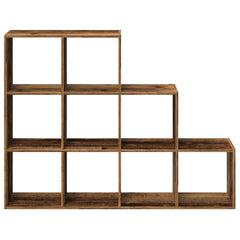 Room Divider Bookcase 3-Tier 137.5x29x103.5 cm Old wood