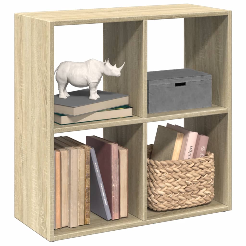 vidaXL Room Divider Bookcase Sonoma Oak 69,5x29x69,5 cm Engineered Wood 1