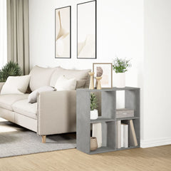 vidaXL Room Divider Bookcase Concrete Grey 69,5x29x69,5 cm Engineered Wood 4