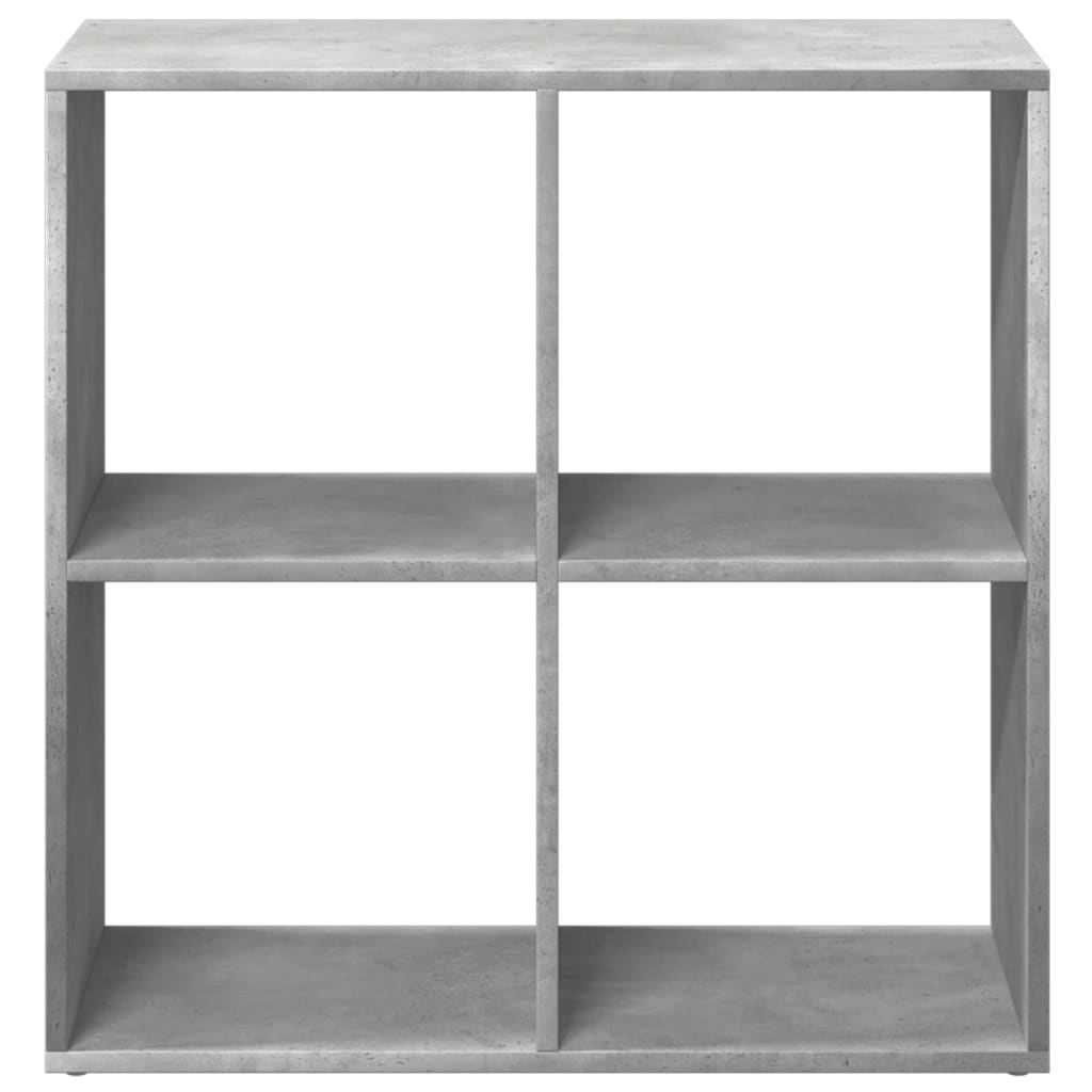 vidaXL Room Divider Bookcase Concrete Grey 69,5x29x69,5 cm Engineered Wood 5