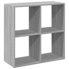 vidaXL Room Divider Bookcase Grey Sonoma 69,5x29x69,5 cm Engineered Wood 6