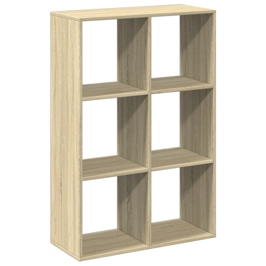 vidaXL Room Divider Bookcase Sonoma Oak 69,5x29x103,5 cm Engineered Wood 2