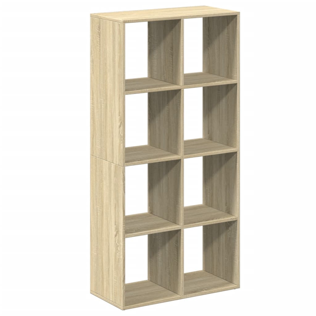 vidaXL Room Divider Bookcase Sonoma Oak 69,5x29x137,5 cm Engineered Wood 6