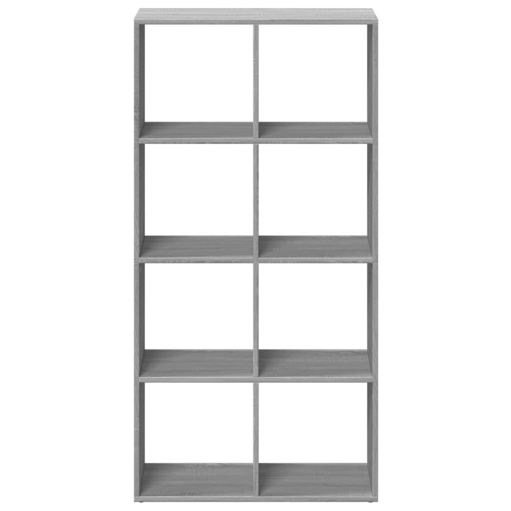 vidaXL Room Divider Bookcase Grey Sonoma 69,5x29x137,5 cm Engineered Wood 5