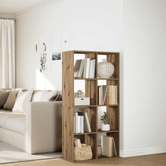vidaXL Room Divider Bookcase Artisan Oak 69,5x29x137,5 cm Engineered Wood 4