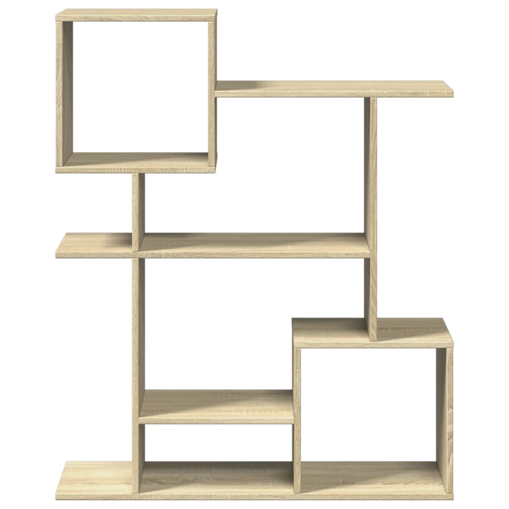 vidaXL Room Divider Bookcase Sonoma Oak 92x29x112 cm Engineered Wood 5
