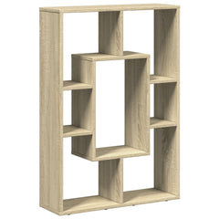 vidaXL Bookcase Sonoma Oak 63x20x90 cm Engineered Wood 2