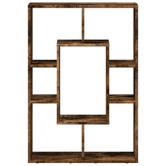 vidaXL Bookcase Smoked Oak 63x20x90 cm Engineered Wood 5