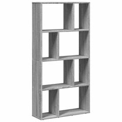 vidaXL Bookcase Grey Sonoma 60x20x120,5 cm Engineered Wood 6