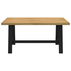 vidaXL Dining Table NOAIN A-Shaped Legs 160x90x75 cm Solid Wood Pine 3