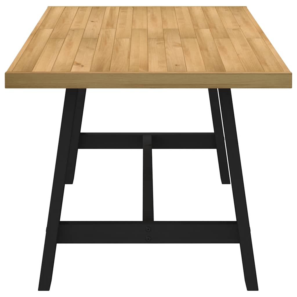 vidaXL Dining Table NOAIN A-Shaped Legs 160x90x75 cm Solid Wood Pine 4