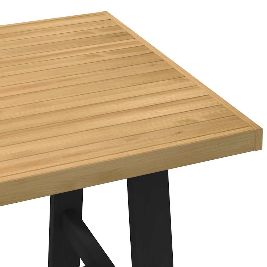 vidaXL Dining Table NOAIN A-Shaped Legs 160x90x75 cm Solid Wood Pine 6