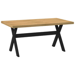 vidaXL Dining Table NOAIN X-Shaped Legs 160x90x75 cm Solid Wood Pine 2