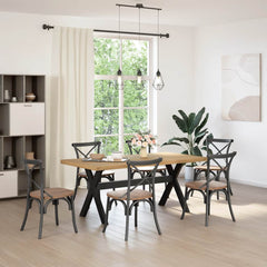 Dining Table NOAIN Legs Solid Wood Pine in Natural