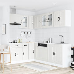 11 Piece Kitchen Cabinet Set "Kalmar" Engineered Wood White