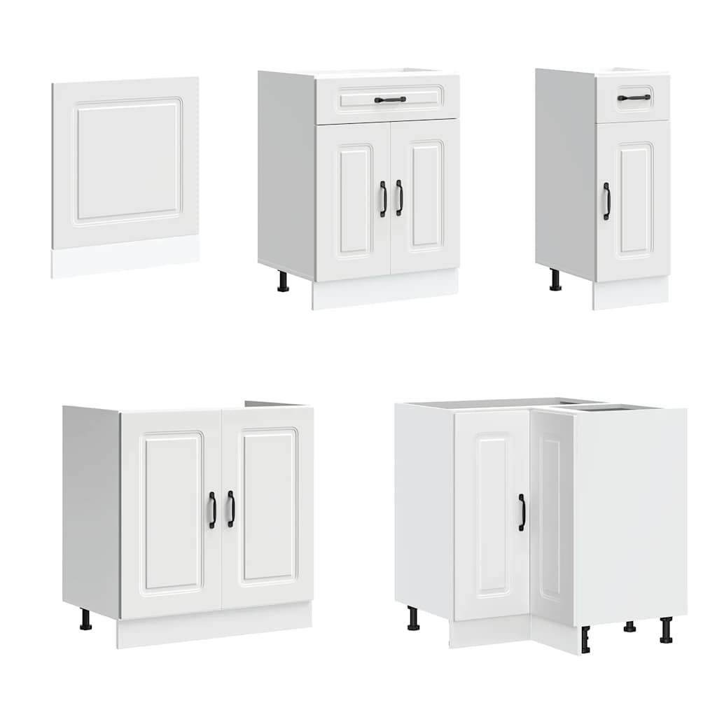 11 Piece Kitchen Cabinet Set "Kalmar" Engineered Wood White