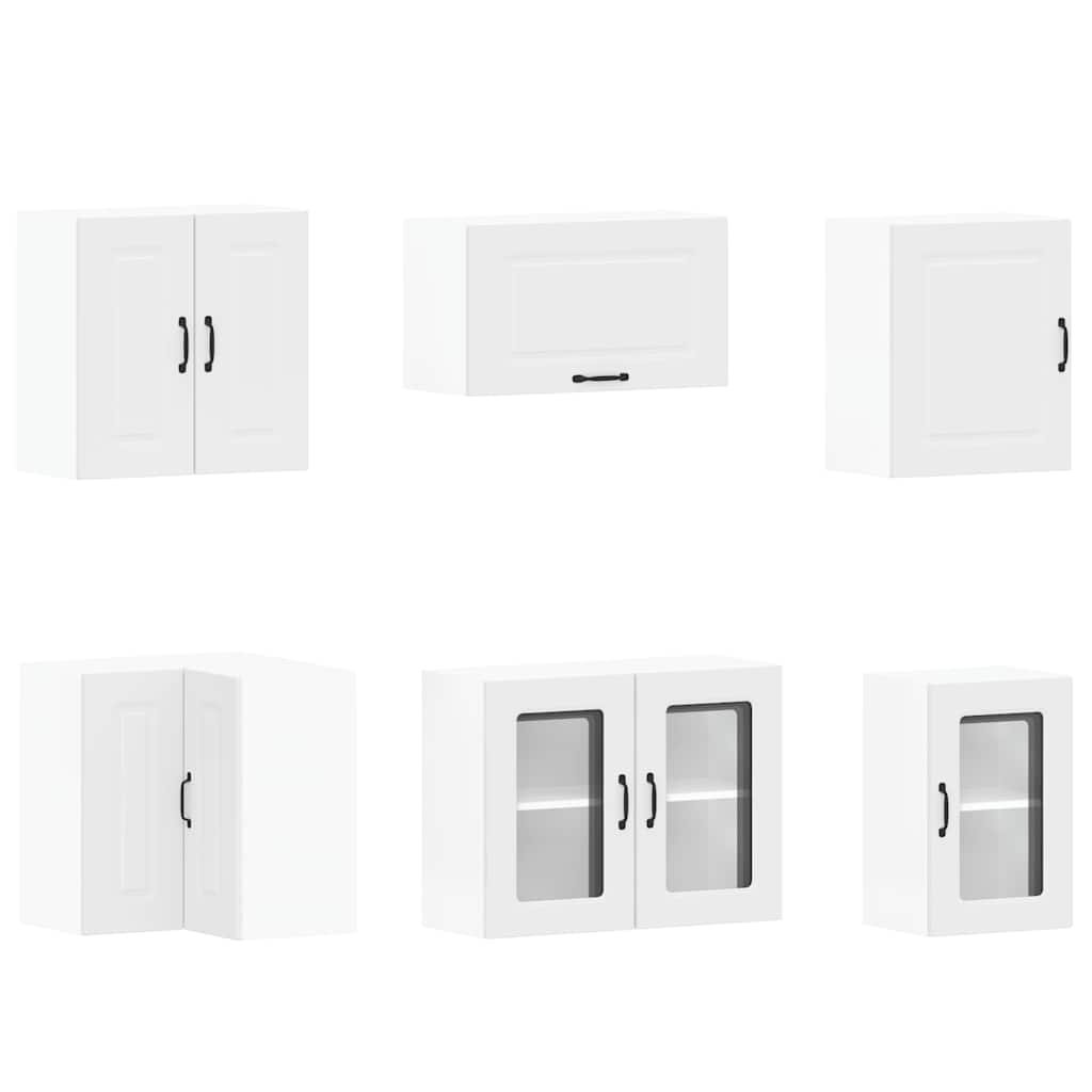 11 Piece Kitchen Cabinet Set "Kalmar" Engineered Wood White